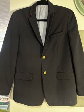 Izod Black Kids Blazer with Gold Buttons